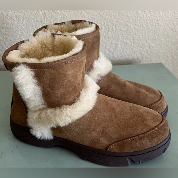 UGG Sunburst Mini Chestnut W-1130728-CHE 10 Shearling Boots - Picture 8 of 14